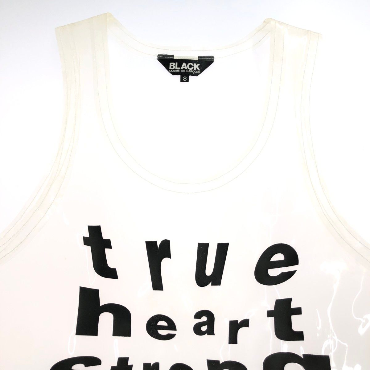Black Comme Des Garcons Tanktop Sleeves Tops Pvc :S 1J-B002 240001195948