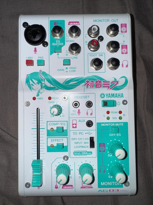 Yamaha Audio Interfaces 3 Ag03-Miku