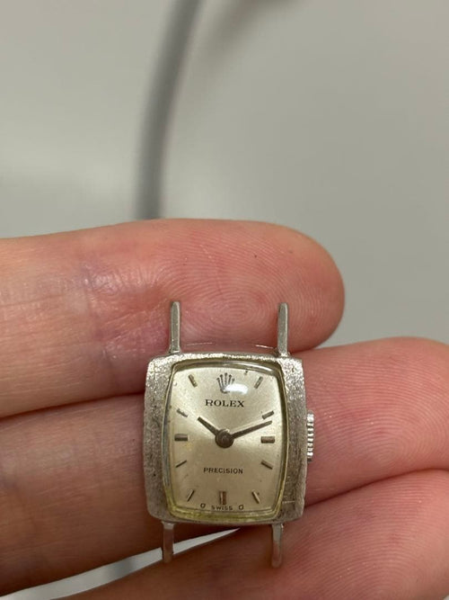 Rolex Hand-Wound Watches Precision Ladies 2195 18K Wg