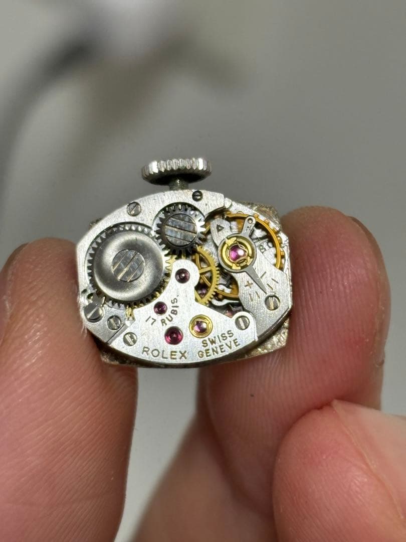 Rolex Hand-Wound Watches Precision Ladies 2195 18K Wg