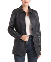 Jumper Blouson Bgsd Womens Evie Leather Car Coat Black