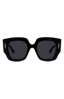 Loewe Sunglasses Anagram Small Geometric Sunglasseshiny Black Smoke