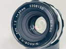 Nikon Lens (Single Focus) Nikkor-H C Auto 1:2 F=50Mm