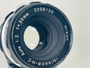 Nikon Lens (Single Focus) Nikkor-H C Auto 1:2 F=50Mm