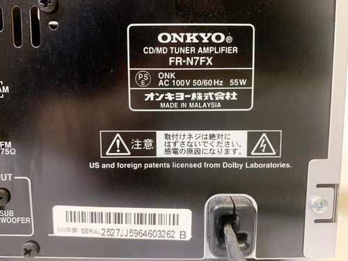 Onkyo Mini Component Systems Fr-N7Fx Md Cd