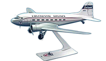 Aircraft Helicopter Continental Airlines Dc 3?1?: 100?Scale Display Model