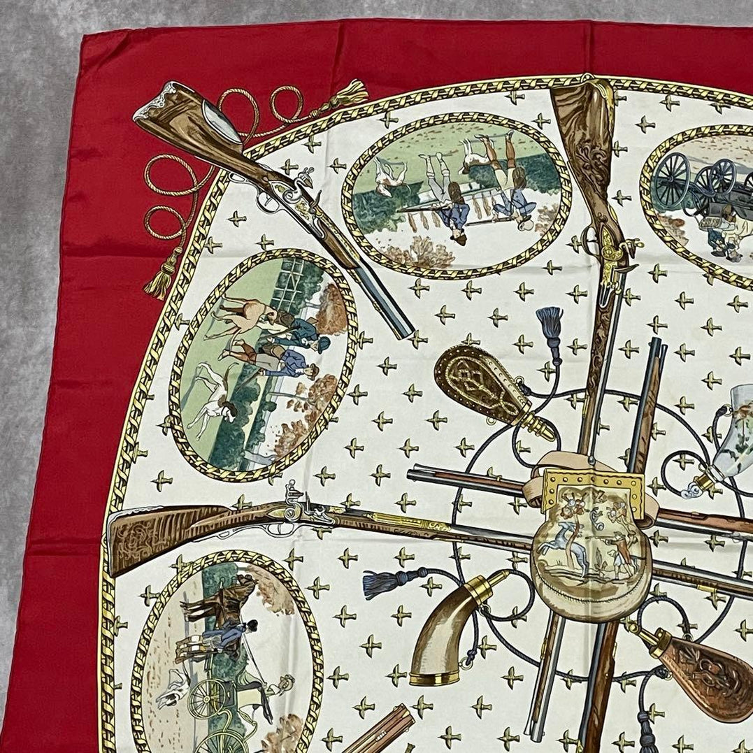 Hermes Bandanas Thin Scarves La Chasse A Tir