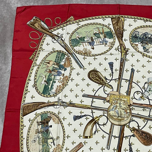 Hermes Bandanas Thin Scarves La Chasse A Tir