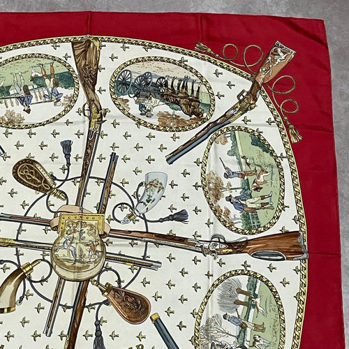 Hermes Bandanas Thin Scarves La Chasse A Tir