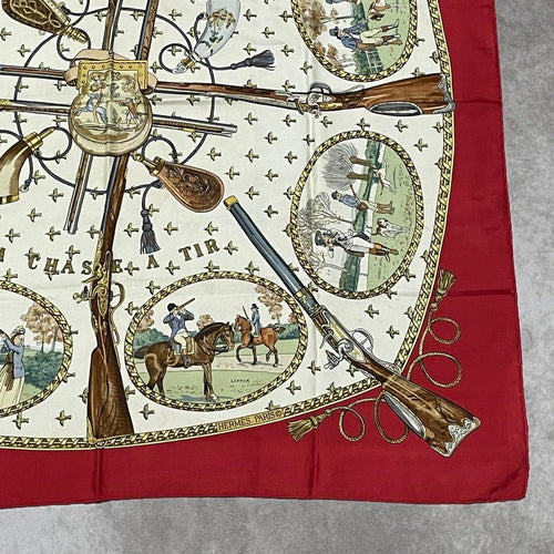 Hermes Bandanas Thin Scarves La Chasse A Tir