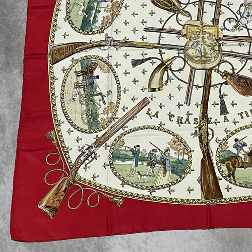 Hermes Bandanas Thin Scarves La Chasse A Tir