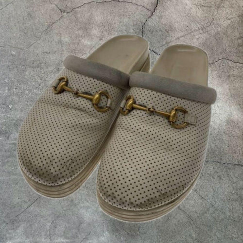 Gucci Slip-On Shoes 18Ss White Sandal