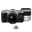 Digital Slr Pentax Q7 02 Standard Zoom 06 Telephoto Silver Wzoom Kit 1