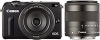 Digital Slr )Canon Eos M2 Ef-M18-55Mm F3.5-5.6 Is Stm Ef-M22Mm F2 Eosm2Bk-Wlk
