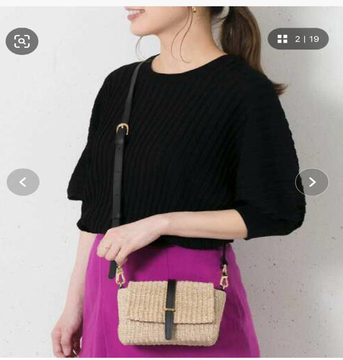 Violad'Oro Shoulder Bags Natural Black