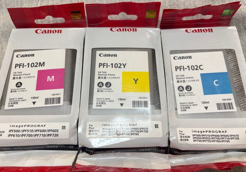 Canon Ink Cartridge/Refilled Pfi-102M/Y/C