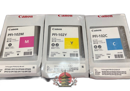 Canon Ink Cartridge/Refilled Pfi-102M/Y/C