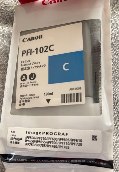 Canon Ink Cartridge/Refilled Pfi-102M/Y/C