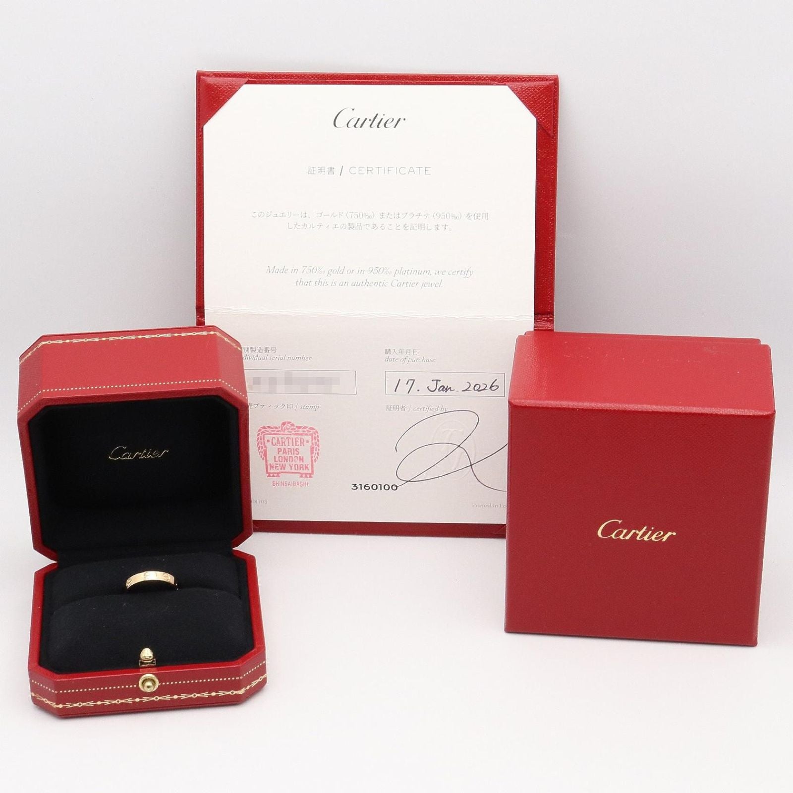Cartier Ring B4085000 K18 Used A