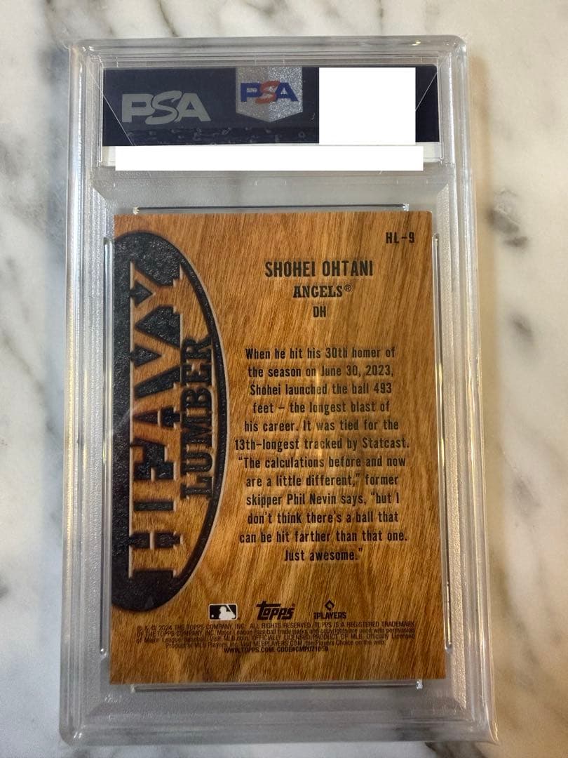 Topps Mlb Psa9 2024 Heavy Lumber
