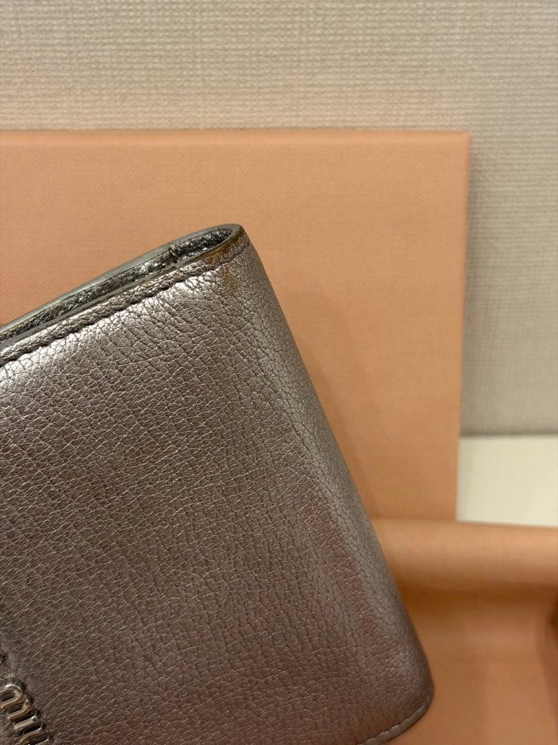Miu Bifold Wallets 5Mv204 Cromo/Pirite