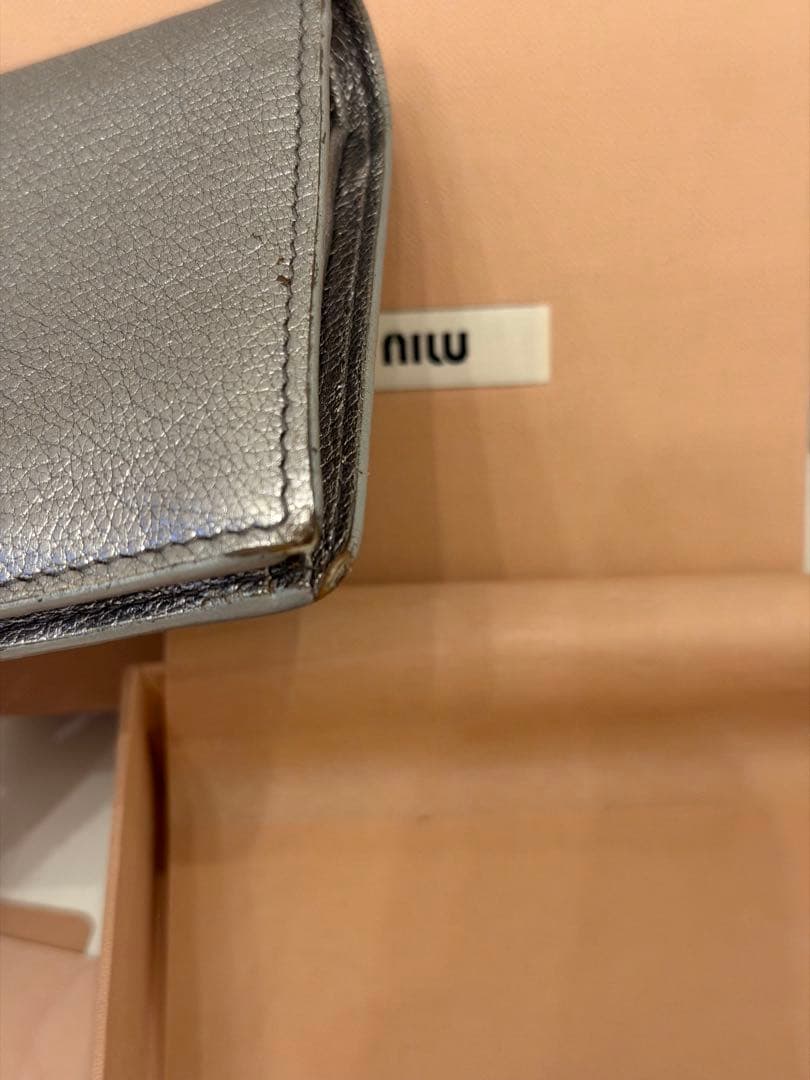 Miu Bifold Wallets 5Mv204 Cromo/Pirite