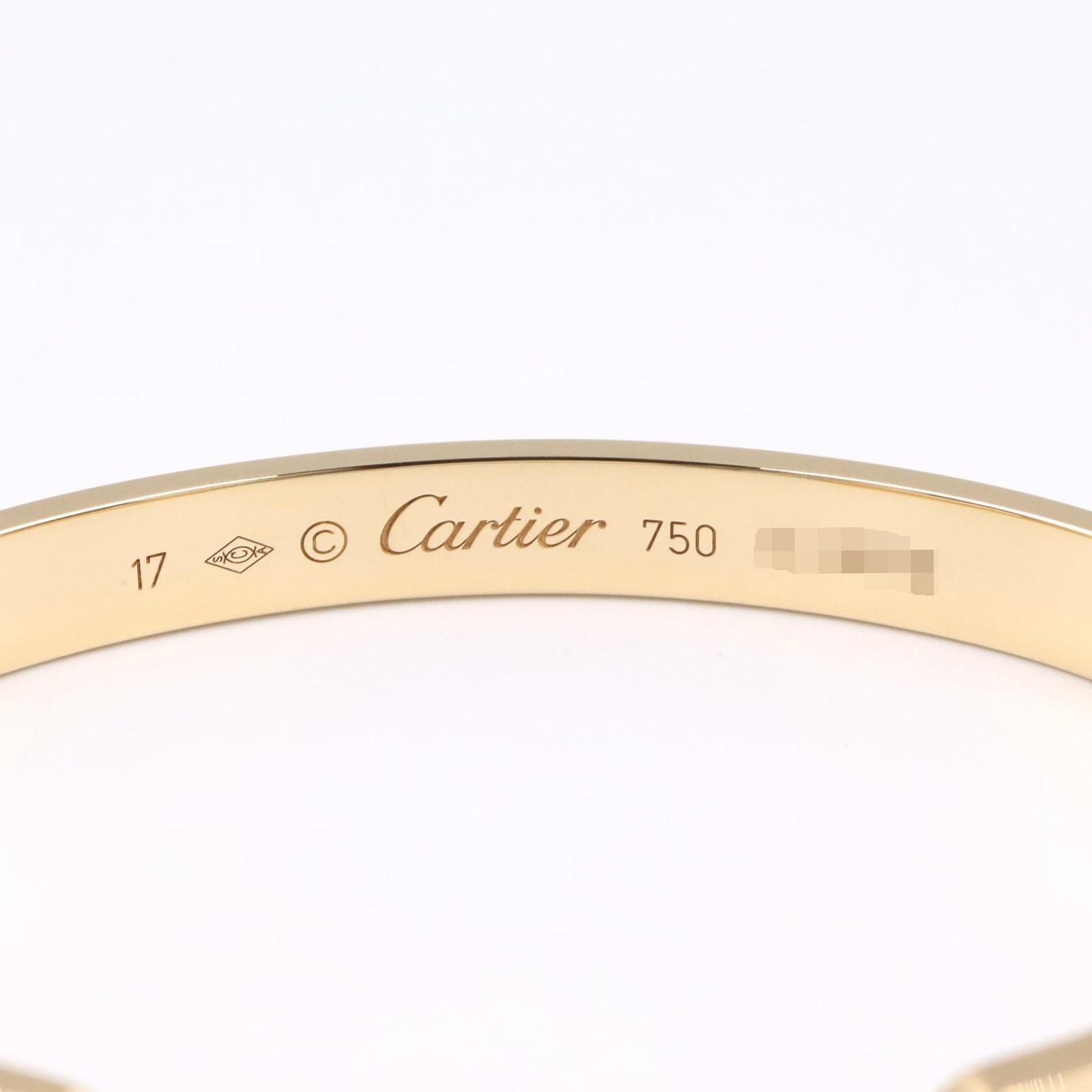 Cartier Bangle Wristband B6032417 K18 Used A