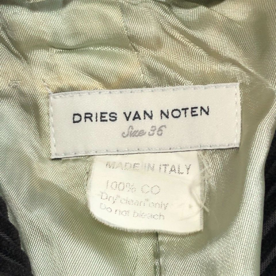 Dries Van Noten Tailored Jacket 90-00S Notten 36 1B