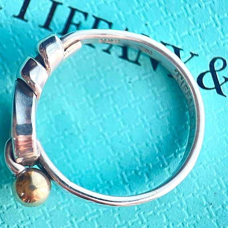 Tiffany Ring 10 925 18K 750 Oj266-3