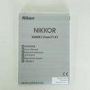 Nikon Lens (Single Focus) Nikkor Z F/1.8 S