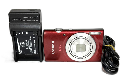 Canon Compact Digital Camera Ixy200 Pc2333 Hd 20Mp 8X Red /Sd (Ref# 6333)