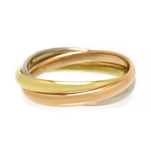 Cartier Ring Sm #54 Au750 (K18Yg K18Wg K18Pg)
