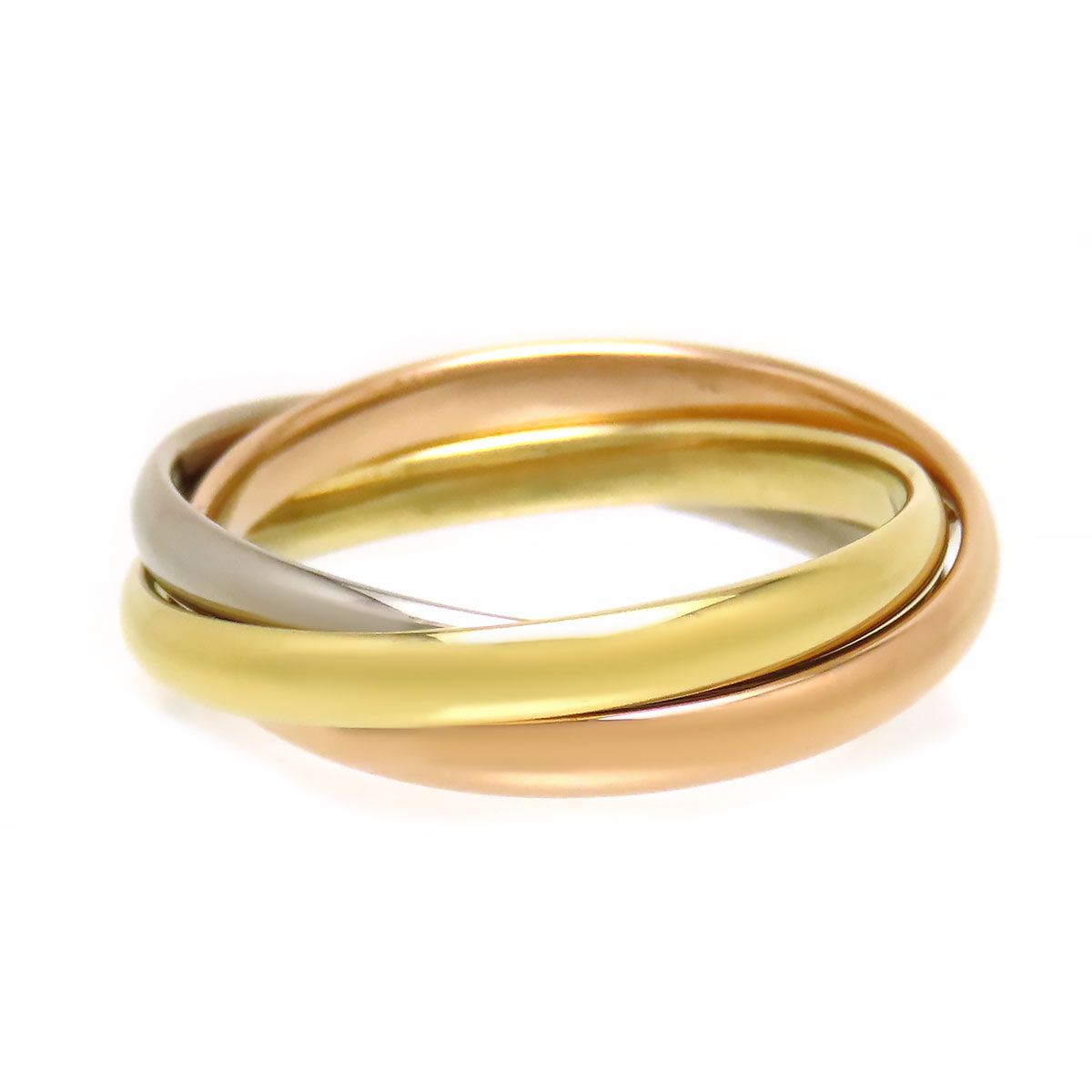 Cartier Ring Sm #54 Au750 (K18Yg K18Wg K18Pg)