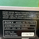 Sony Cd, Md Cassette Decks 2 Tc-Tx515
