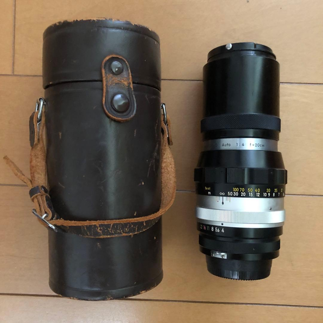 Nikon Slr Camera (Film) Nikkor-Q Auto1:4 F=20Cm