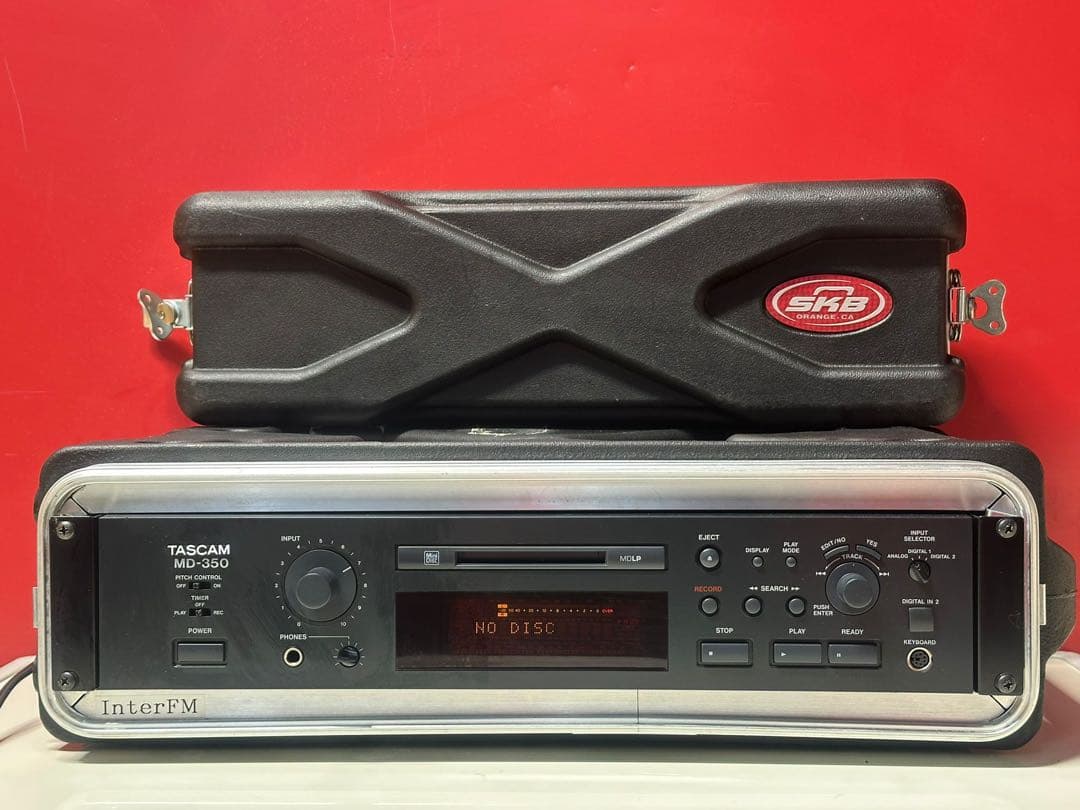 Cd Md Cassette Deck Tascam Md-350 Skb
