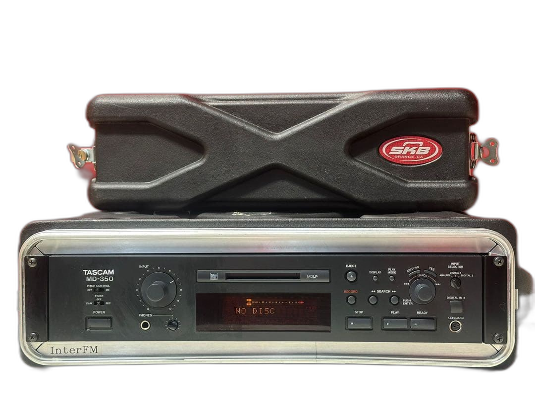Cd Md Cassette Deck Tascam Md-350 Skb