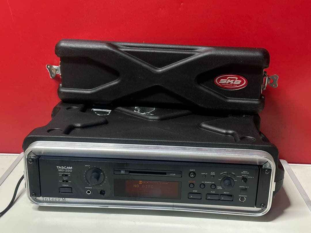 Cd Md Cassette Deck Tascam Md-350 Skb