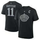 T -Shirt Mens Fanatics Anze Kopitar Black Los Angeles Kings Alternate Stack