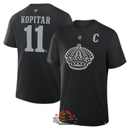 T -Shirt Mens Fanatics Anze Kopitar Black Los Angeles Kings Alternate Stack
