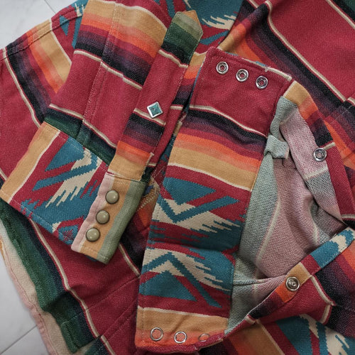 Double Rl Denim Shirts Dungaree Rrl Serape Western Shirt M