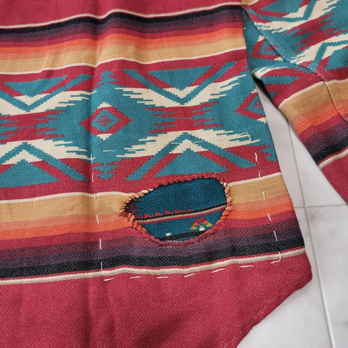 Double Rl Denim Shirts Dungaree Rrl Serape Western Shirt M