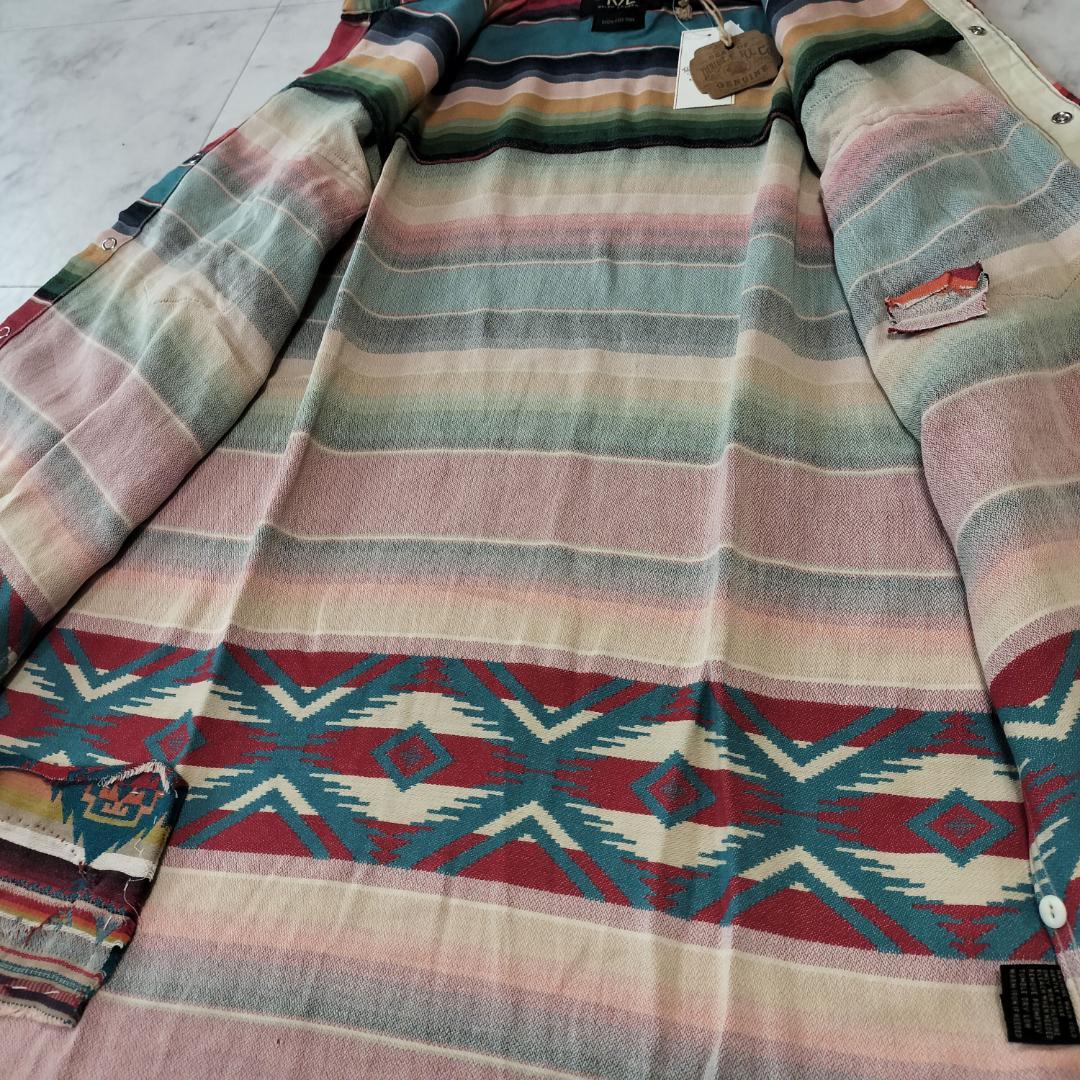 Double Rl Denim Shirts Dungaree Rrl Serape Western Shirt M