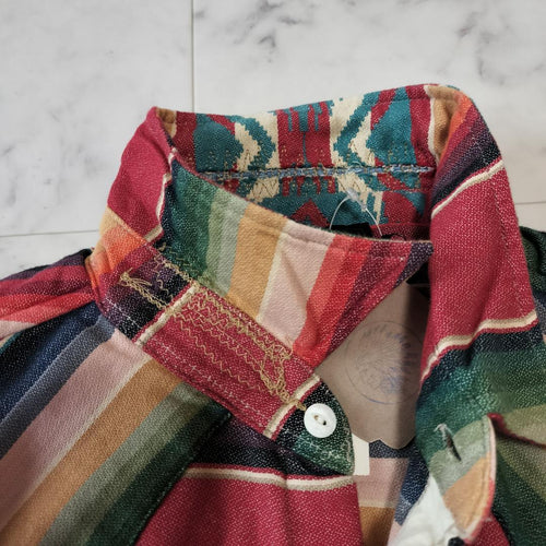 Double Rl Denim Shirts Dungaree Rrl Serape Western Shirt M