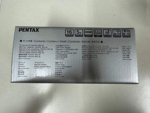 Pentax Compact Digital Cameras Wg-90