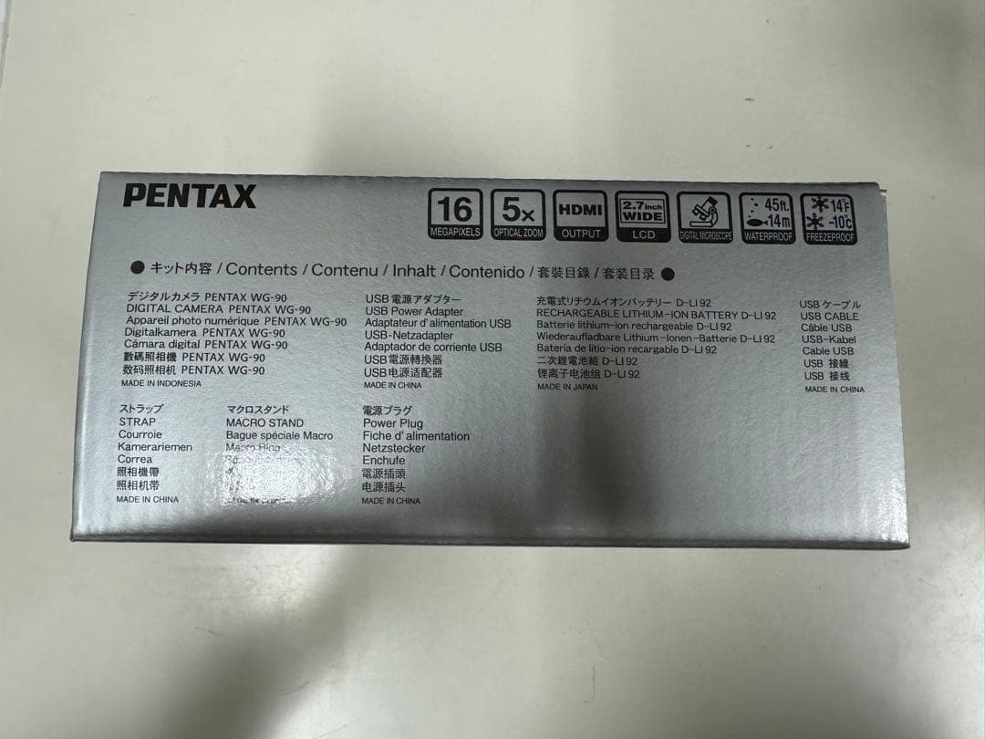 Pentax Compact Digital Cameras Wg-90