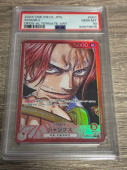 One Piece Card Game Psa10 Op09-001 L