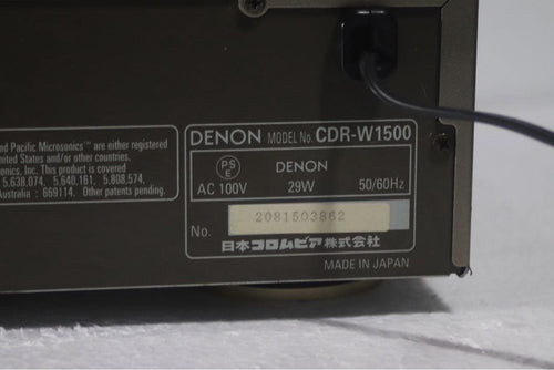 Denon Cd Sacd Player Cdr-W1500