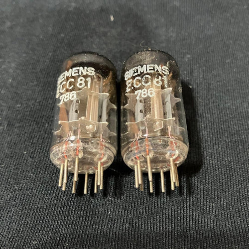 Siemens Vacuum Tubes Ecc81 2 12At7