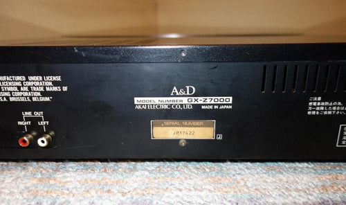 A&D Cd, Md Cassette Decks Gx-Z7000